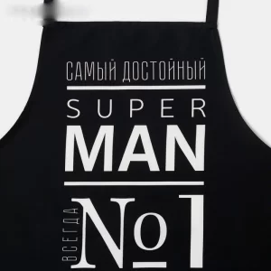 Фартук "Этель" Super Man 73х71 см см, 100% хл, саржа 190 гр/м2